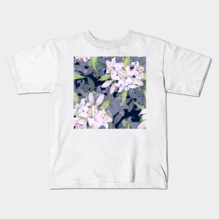 White pink lilies Kids T-Shirt